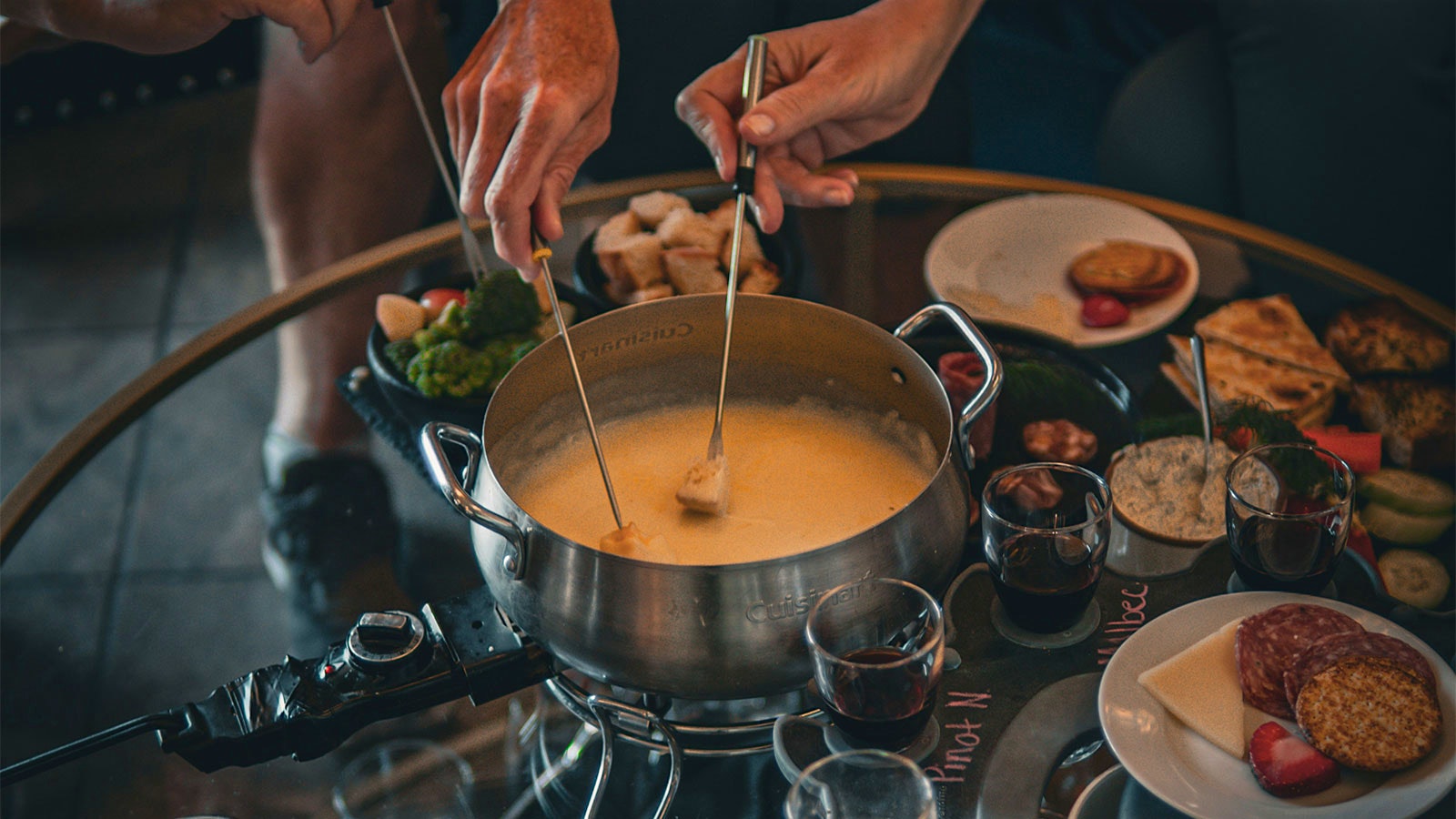 Cheese fondue at the Idle Hour in South Lake Tahoe, California